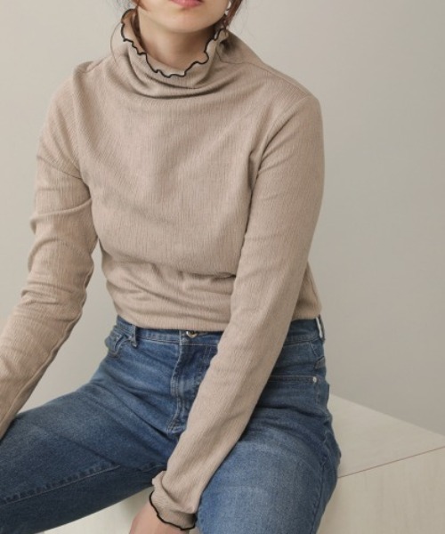 Bou Jeloud（ブージュルード）の「【WEB限定】ランダムメロートップス（Tシャツ/カットソー・レディース・ブラック/ベージュ/ブルー/アイボリー/ラベンダー/ベージュ系その他/ピンク/グリーン/ブラック系その他・FREE）」の4枚目の写真