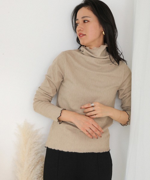 Bou Jeloud（ブージュルード）の「【WEB限定】ランダムメロートップス（Tシャツ/カットソー・レディース・ブラック/ベージュ/ブルー/アイボリー/ラベンダー/ベージュ系その他/ピンク/グリーン/ブラック系その他・FREE）」の5枚目の写真