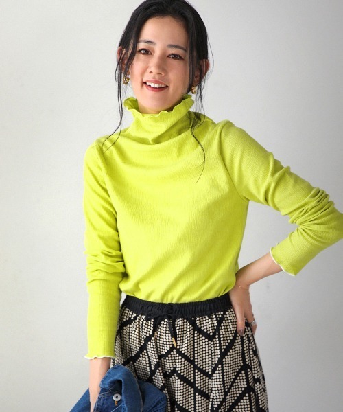 Bou Jeloud（ブージュルード）の「【WEB限定】ランダムメロートップス（Tシャツ/カットソー・レディース・ブラック/ベージュ/ブルー/アイボリー/ラベンダー/ベージュ系その他/ピンク/グリーン/ブラック系その他・FREE）」の6枚目の写真