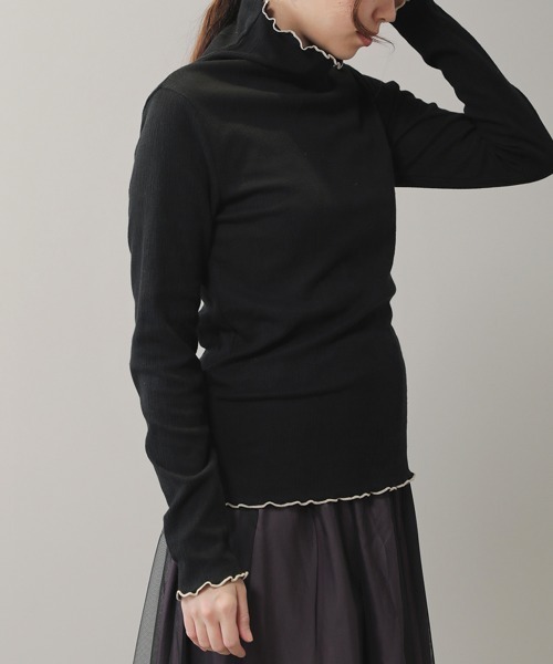 Bou Jeloud（ブージュルード）の「【WEB限定】ランダムメロートップス（Tシャツ/カットソー・レディース・ブラック/ベージュ/ブルー/アイボリー/ラベンダー/ベージュ系その他/ピンク/グリーン/ブラック系その他・FREE）」の3枚目の写真