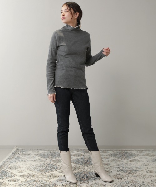 Bou Jeloud（ブージュルード）の「【WEB限定】ランダムメロートップス（Tシャツ/カットソー・レディース・ブラック/ベージュ/ブルー/アイボリー/ラベンダー/ベージュ系その他/ピンク/グリーン/ブラック系その他・FREE）」の16枚目の写真