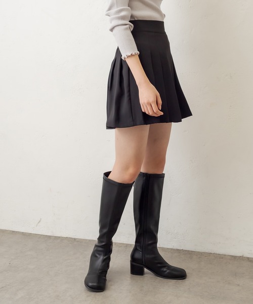 OLIVE des OLIVE（オリーブデオリーブ）の「プリーツミニスカート（スカート・レディース・ブラック/ベージュ/ダークブラウン/ブラウン/ライトブラウン・FREE）」の16枚目の写真