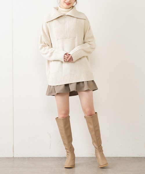 OLIVE des OLIVE（オリーブデオリーブ）の「プリーツミニスカート（スカート・レディース・ブラック/ベージュ/ダークブラウン/ブラウン/ライトブラウン・FREE）」の6枚目の写真