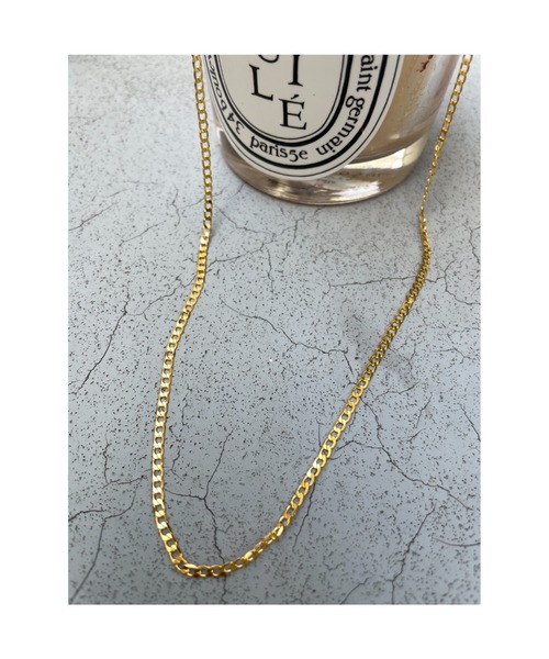 ulu(ウル)の「gold azuki chain necklace【silver925】(ネックレス・レディース・ゴールド・FREE)」の1枚目の写真