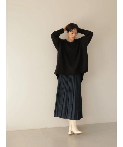 AMERICAN HOLIC（アメリカンホリック）の「クルーネックバックスリットニットプルオーバー（ニット/セーター・レディース・ブラック/ブラウン/テラコッタ・M/L）」の18枚目の写真