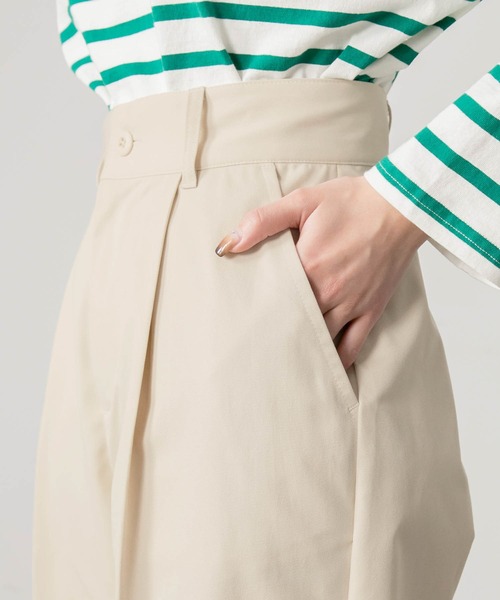 BONLECILL（ボンルシール）の「【クイックドライ】センタープレスタックチノパンツ（チノパンツ・レディース・ベージュ/ネイビー/カーキ/アイボリー・L/M/S）」の7枚目の写真
