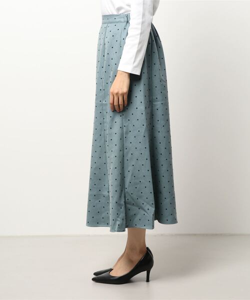 ehka sopo（エヘカソポ）の「フロッキードットマーメイドスカート（スカート・レディース・ブラウン/グリーン/チャコール・ﾌﾘ-）」の4枚目の写真