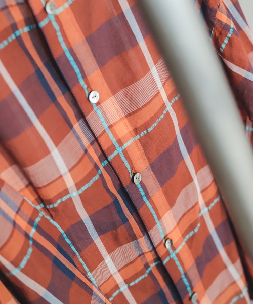 FIL DE FER(フィルデフェール)の「マルチチェック キャンディスリーブブラウス(シャツ/ブラウス・レディース・ブラウン/ネイビー・FREE)」の13枚目の写真