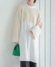 ハイネック」に該当するワンピース(ホワイト/白色系 ハイネック」に該当するワンピース(ホワイト/白色系