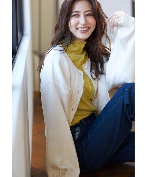 INGNI(イング)の「ハイネックメロウカット/トップス(Tシャツ/カットソー・レディース・ブラック/イエロー/ブルー/アイボリー/ピンク/ライトグリーン・M)」の13枚目の写真