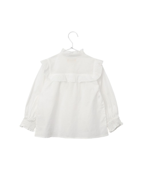 MAKE YOUR DAY（メイクユアデイ）の「フリルブラウス■80～140cm（シャツ/ブラウス・キッズ・ブラック/オフホワイト/ブルー/ストライプ・90/100/110/120/130/140/80）」の18枚目の写真