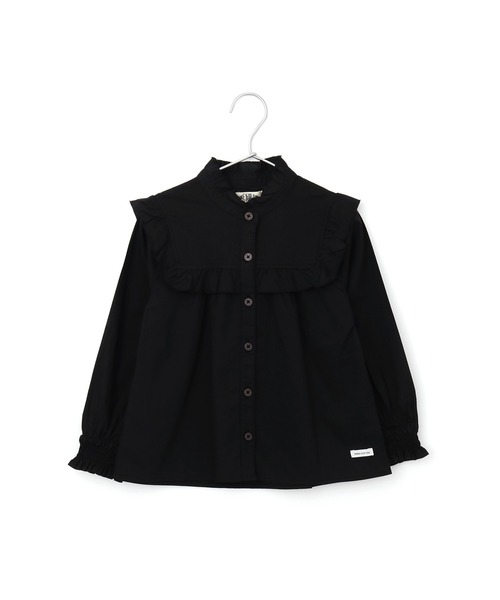 MAKE YOUR DAY（メイクユアデイ）の「フリルブラウス■80～140cm（シャツ/ブラウス・キッズ・ブラック/オフホワイト/ブルー/ストライプ・90/100/110/120/130/140/80）」の19枚目の写真