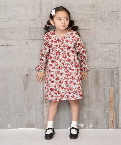 RAGMART（ラグマート）の「花柄ワンピース（ワンピース・キッズ・イエロー/レッド・100cm/110cm/130cm/120cm）」の6枚目の写真
