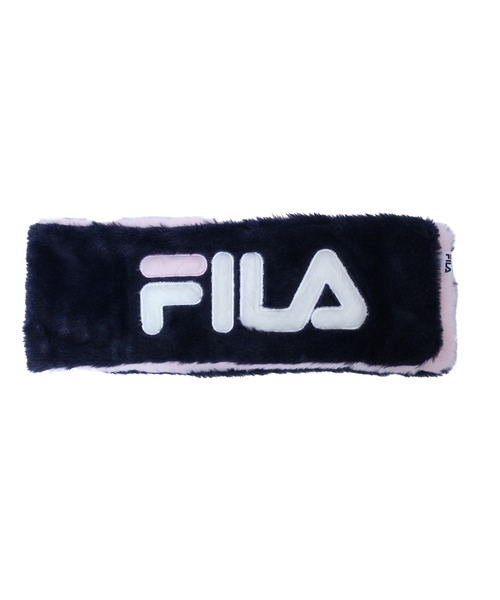 GLOBAL FORME CONCRETE（グローバルフォルムコンクリート）の「【GlovesDEPO】FILA　ショートマフラー（マフラー・レディース・パープル/ネイビー/オフホワイト・FREE）」の4枚目の写真