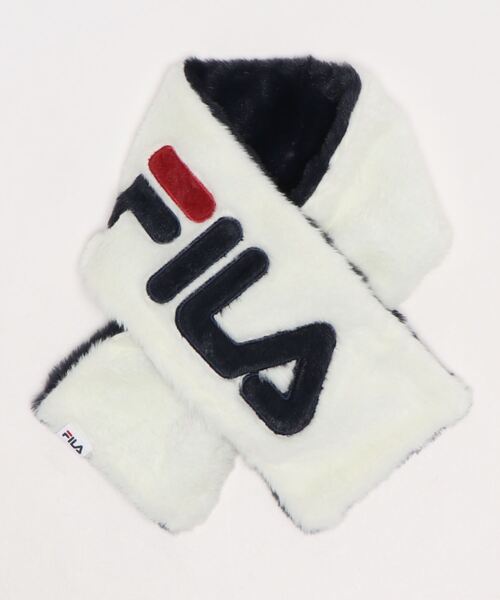 GLOBAL FORME CONCRETE（グローバルフォルムコンクリート）の「【GlovesDEPO】FILA　ショートマフラー（マフラー・レディース・パープル/ネイビー/オフホワイト・FREE）」の5枚目の写真