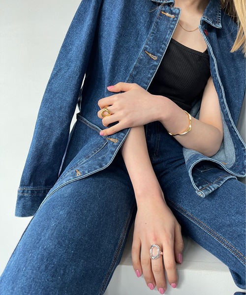 SANSeLF（サンセルフ）の「【SANSeLF】plump circle ring  sanak21a037（リング・レディース・シルバー/ゴールド・FREE）」の6枚目の写真