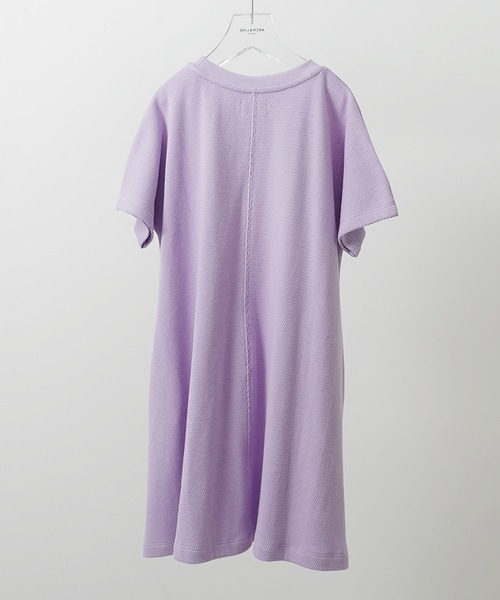 ARCH & LINE（アーチアンドライン）の「オーガニックコットンワッフルワンピース OG HONEYCOMB DRESS（ワンピース・キッズ・ライム/ラベンダー/チャコールグレー・XL/M/L/S）」の5枚目の写真