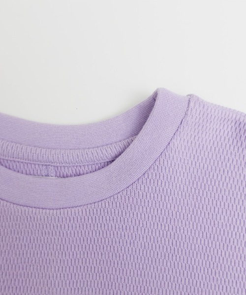 ARCH & LINE（アーチアンドライン）の「オーガニックコットンワッフルワンピース OG HONEYCOMB DRESS（ワンピース・キッズ・ライム/ラベンダー/チャコールグレー・XL/M/L/S）」の6枚目の写真