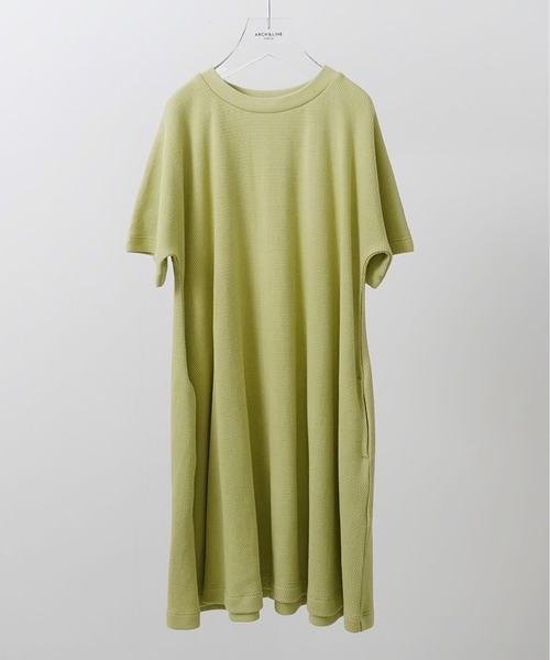 ARCH & LINE（アーチアンドライン）の「オーガニックコットンワッフルワンピース OG HONEYCOMB DRESS（ワンピース・キッズ・ライム/ラベンダー/チャコールグレー・XL/M/L/S）」の16枚目の写真