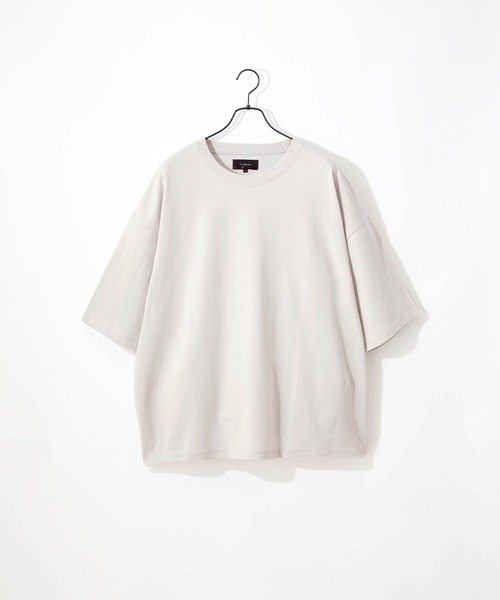 Craft Nicholson(クラフトニコルソン)の「ダーツルーズコクーンシルエット半袖Tシャツ(Tシャツ/カットソー・メンズ・オフホワイト/ブルー系/ピンク系/ライトグレー/パープル/ブラック・L/M)」の3枚目の写真