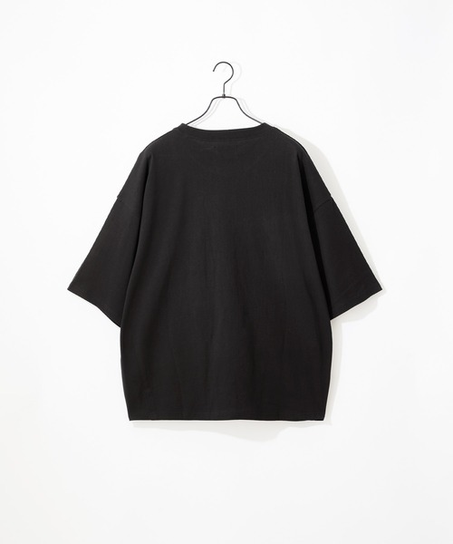 Craft Nicholson(クラフトニコルソン)の「ダーツルーズコクーンシルエット半袖Tシャツ(Tシャツ/カットソー・メンズ・オフホワイト/ブルー系/ピンク系/ライトグレー/パープル/ブラック・L/M)」の14枚目の写真