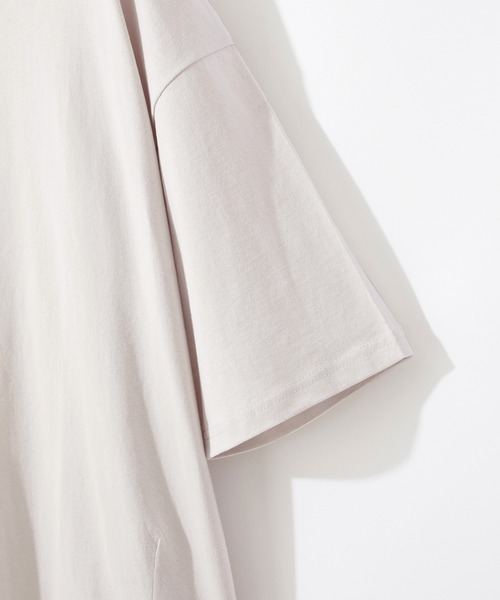 Craft Nicholson(クラフトニコルソン)の「ダーツルーズコクーンシルエット半袖Tシャツ(Tシャツ/カットソー・メンズ・オフホワイト/ブルー系/ピンク系/ライトグレー/パープル/ブラック・L/M)」の22枚目の写真