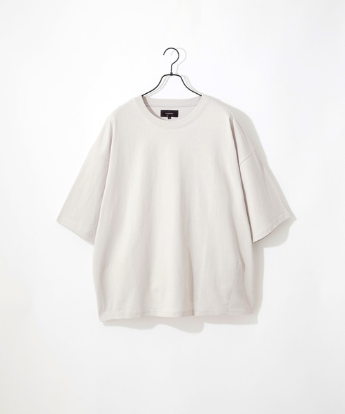 Craft Nicholson(クラフトニコルソン)の「ダーツルーズコクーンシルエット半袖Tシャツ(Tシャツ/カットソー・メンズ・オフホワイト/ブルー系/ピンク系/ライトグレー/パープル/ブラック・L/M)」の19枚目の写真