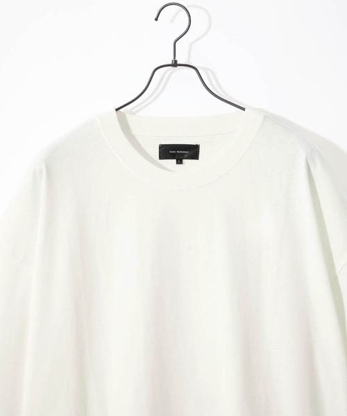 Craft Nicholson(クラフトニコルソン)の「ダーツルーズコクーンシルエット半袖Tシャツ(Tシャツ/カットソー・メンズ・オフホワイト/ブルー系/ピンク系/ライトグレー/パープル/ブラック・L/M)」の9枚目の写真