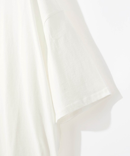 Craft Nicholson(クラフトニコルソン)の「ダーツルーズコクーンシルエット半袖Tシャツ(Tシャツ/カットソー・メンズ・オフホワイト/ブルー系/ピンク系/ライトグレー/パープル/ブラック・L/M)」の10枚目の写真