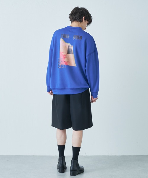 Lui's（ルイス）の「TAKE OVER プリントクルーネック（スウェット・メンズ・ホワイト/ブラック/ロイヤルブルー・FREE）」の14枚目の写真