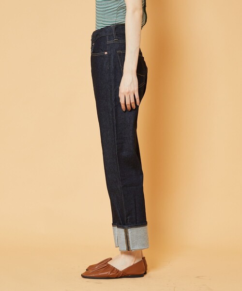 SOMETHING（サムシング）の「SOMETHING/サムシング ELSA STRAIGHT22S（デニムパンツ・レディース・ネイビー・M/S/XS）」の4枚目の写真