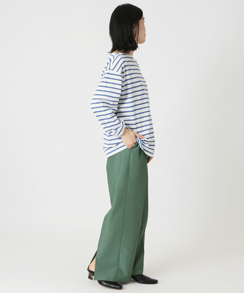 journal standard L'essage（ジャーナルスタンダードレサージュ）の「ペルーコットンボーダープルオーバー◆（Tシャツ/カットソー・レディース・ネイビー/サックスブルー・FREE）」の10枚目の写真