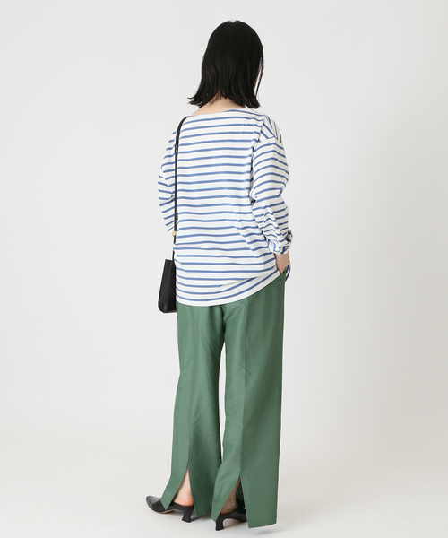 journal standard L'essage（ジャーナルスタンダードレサージュ）の「ペルーコットンボーダープルオーバー◆（Tシャツ/カットソー・レディース・ネイビー/サックスブルー・FREE）」の11枚目の写真