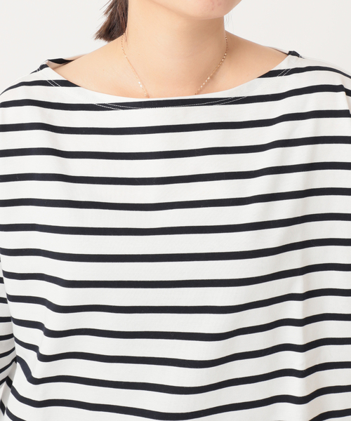 journal standard L'essage（ジャーナルスタンダードレサージュ）の「ペルーコットンボーダープルオーバー◆（Tシャツ/カットソー・レディース・ネイビー/サックスブルー・FREE）」の17枚目の写真