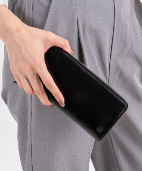 BELLIES YORK(ベリーズヨーク)の「【BELLIES YORK/ベリーズヨーク】ラウンドファスナー長財布 イタリア牛革(財布・レディース・ブラウン/ブラック・FREE)」の19枚目の写真