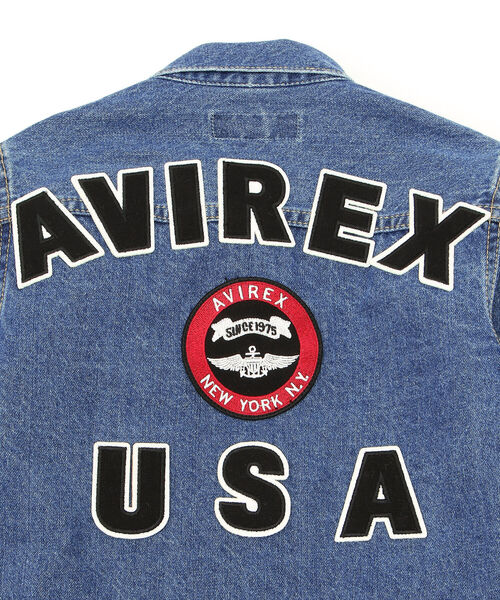 AVIREX（アヴィレックス）の「【KIDS/キッズ】G-ジャケット ヴァーシティ / G-JACKET VARSITY / アヴィレックス / タイプブルー / AVIREX / TYPE BLUE（ブルゾン・キッズ・ブルー系その他・MEDIUM/LARGE/SMALL）」の5枚目の写真