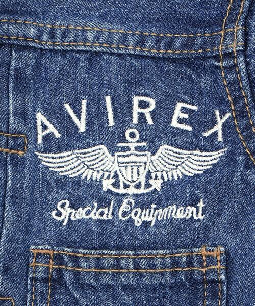 AVIREX（アヴィレックス）の「【KIDS/キッズ】G-ジャケット ヴァーシティ / G-JACKET VARSITY / アヴィレックス / タイプブルー / AVIREX / TYPE BLUE（ブルゾン・キッズ・ブルー系その他・MEDIUM/LARGE/SMALL）」の8枚目の写真