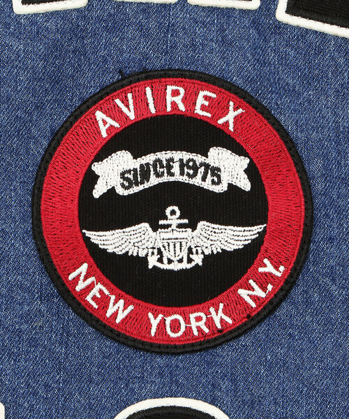 AVIREX（アヴィレックス）の「【KIDS/キッズ】G-ジャケット ヴァーシティ / G-JACKET VARSITY / アヴィレックス / タイプブルー / AVIREX / TYPE BLUE（ブルゾン・キッズ・ブルー系その他・MEDIUM/LARGE/SMALL）」の9枚目の写真