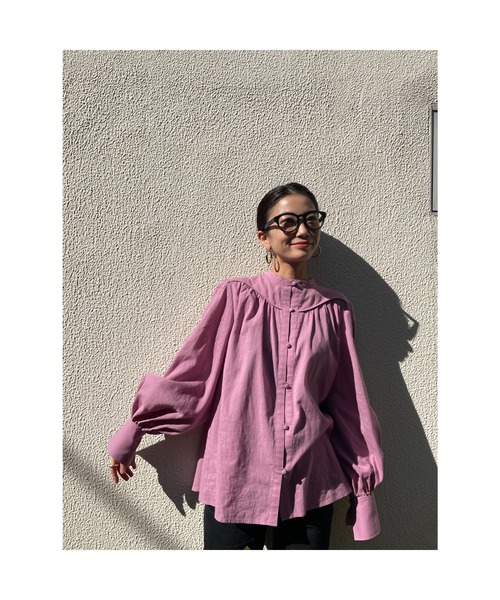 BLACK by moussy - バルーンスリーブブラウス ブラックマウジー BLACK BY MOUSSY（ブラックバイマウジー）の「balloon sleeve