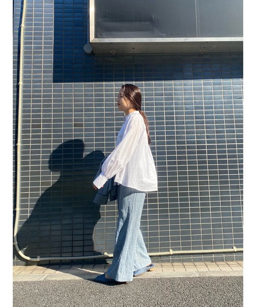 バルーンスリーブブラウス ブラックマウジー MOUSSY | BALLOON SLEEVE トップス (シャツ・ブラウス ) |SHEL'TTER