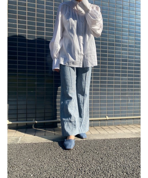 BLACK BY MOUSSY（ブラックバイマウジー）の「balloon sleeve blouse