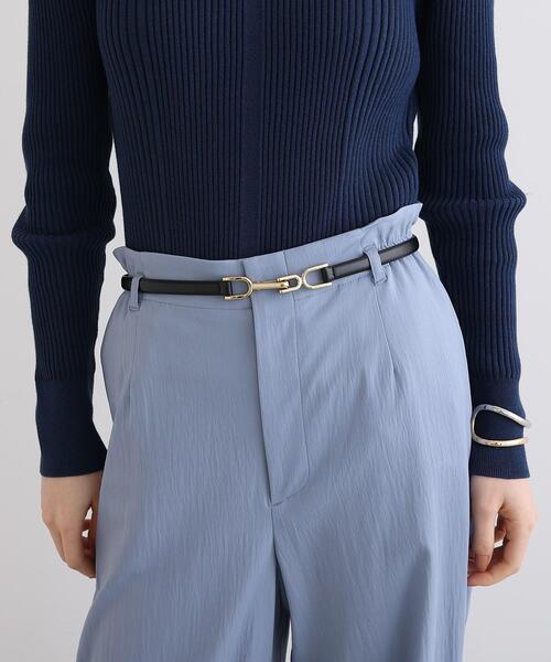 INDIVI（インディヴィ）の「◆リングフックベルト（ベルト・レディース・ライトグレー/ネイビー/チャコールグレー/ブラック・13/00/05）」の14枚目の写真