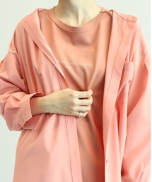 leswel | 【M～5L 大きいサイズ】バンドカラー オーバーシャツ(シャツ/ブラウス)