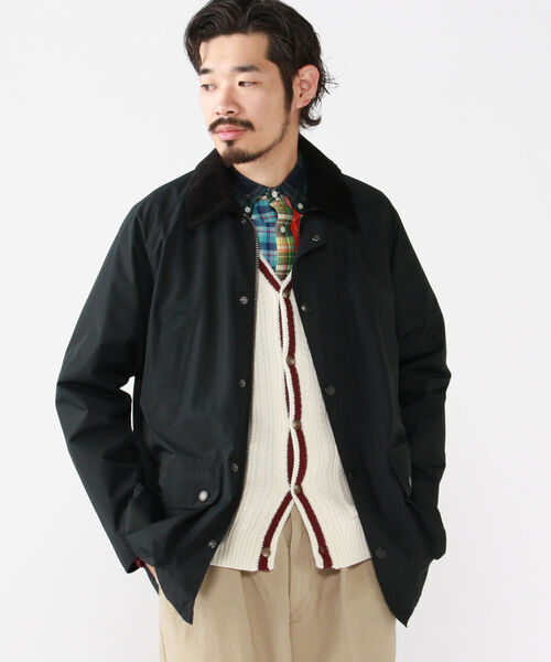 Barbour（バブアー）の「Barbour × BEAMS PLUS / 別注 BEDALE New Barbour Tech Classic Fit（ブルゾン・メンズ・ブラック/オリーブ・40/38/42/36）」の18枚目の写真