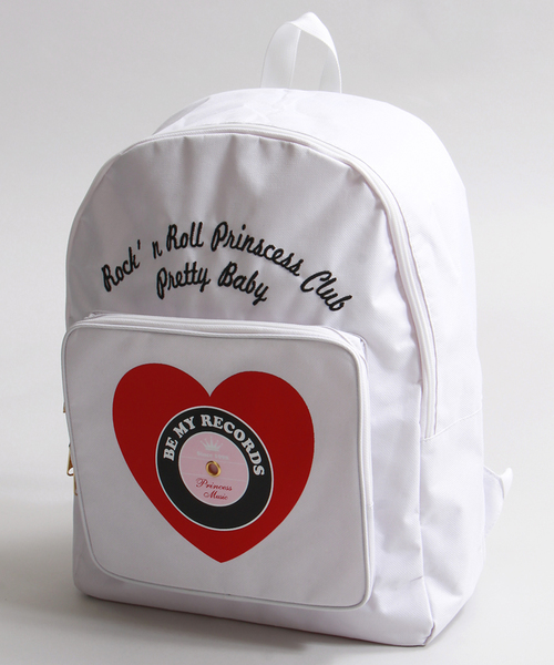 WEGO（ウィゴー）の「WEGO/ハートレコードリュック（バックパック/リュック・レディース・ホワイト/ブラック/その他1/その他2・FREE）」の13枚目の写真