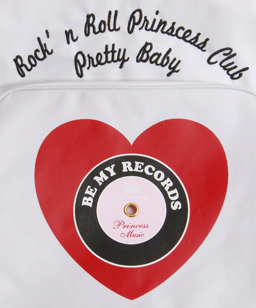 WEGO（ウィゴー）の「WEGO/ハートレコードリュック（バックパック/リュック・レディース・ホワイト/ブラック/その他1/その他2・FREE）」の11枚目の写真