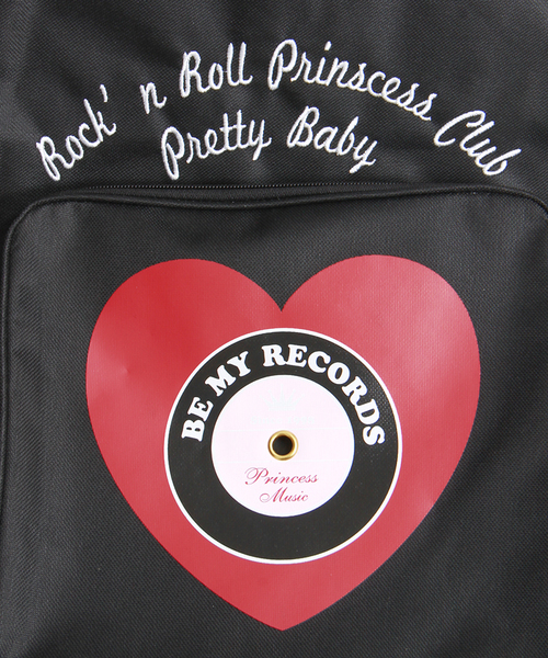 WEGO（ウィゴー）の「WEGO/ハートレコードリュック（バックパック/リュック・レディース・ホワイト/ブラック/その他1/その他2・FREE）」の12枚目の写真