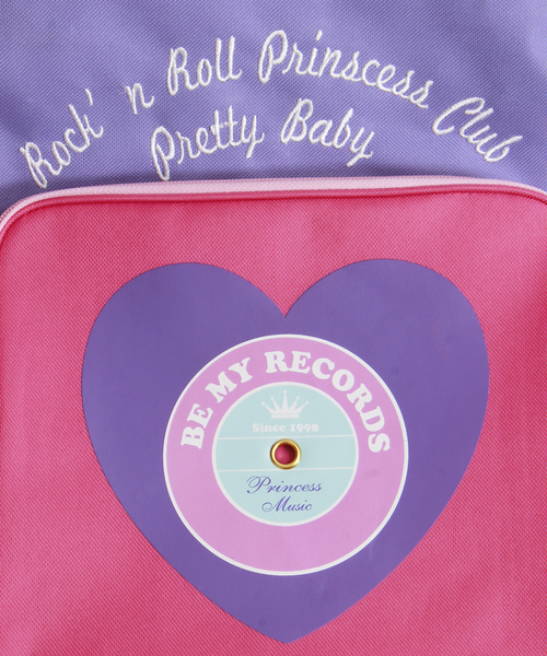 WEGO（ウィゴー）の「WEGO/ハートレコードリュック（バックパック/リュック・レディース・ホワイト/ブラック/その他1/その他2・FREE）」の6枚目の写真