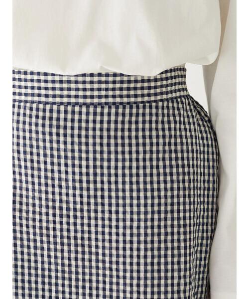 Green Parks(グリーンパークス)の「ギンガムチェックスカート(スカート・レディース・イエロー/ネイビー・FREE)」の10枚目の写真