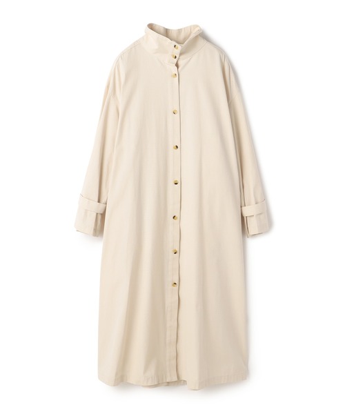 ReNorm（リノーム）の「スモッキング刺繍シャツワンピース（シャツワンピース・レディース・ホワイト/ブラック/エメラルド・フリー）」の11枚目の写真